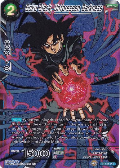 Goku Black, Unforeseen Darkness (Collector's Selection Vol. 1) (P-124) [Promotion Cards] | Total Play