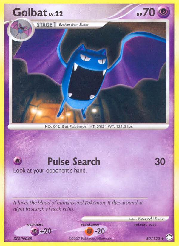 Golbat (50/123) [Diamond & Pearl: Mysterious Treasures] | Total Play