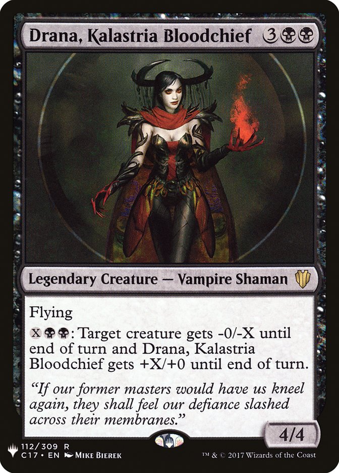 Drana, Kalastria Bloodchief [The List] | Total Play