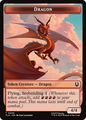 Dragon // Food (0019) Double-Sided Token [Avatar: The Last Airbender Tokens] | Total Play
