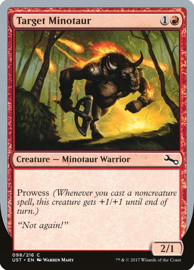 Target Minotaur (Fire Art) [Unstable] | Total Play