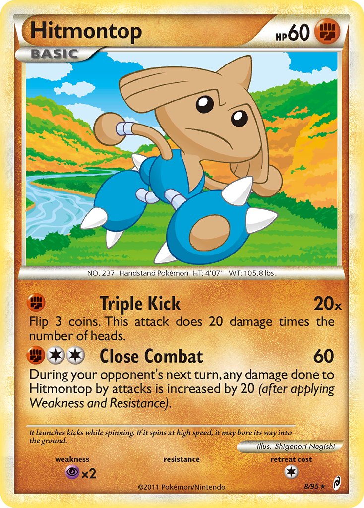Hitmontop (8/95) (Theme Deck Exclusive) [HeartGold & SoulSilver: Call of Legends] | Total Play