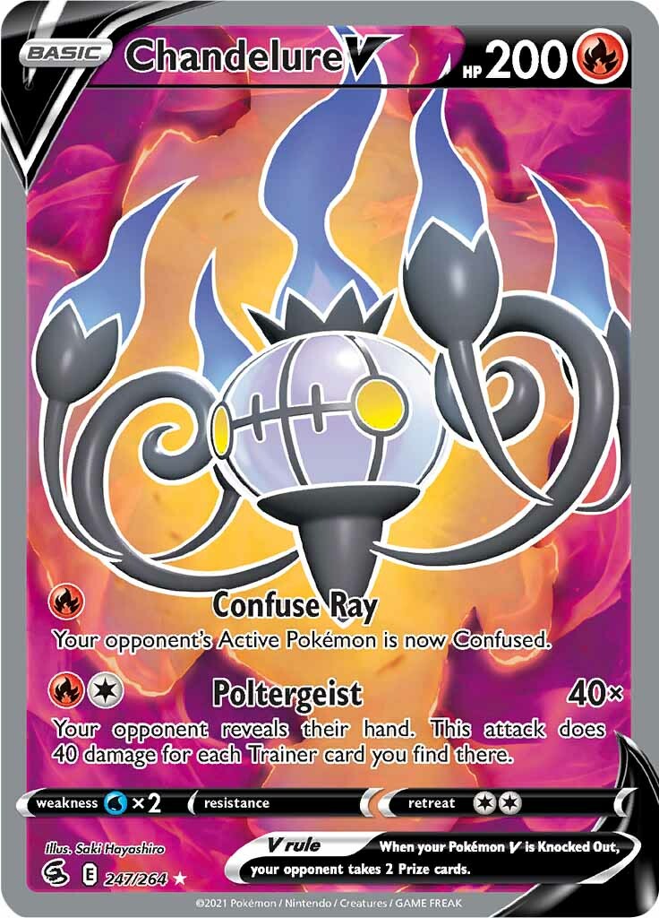 Chandelure V (247/264) [Sword & Shield: Fusion Strike] | Total Play