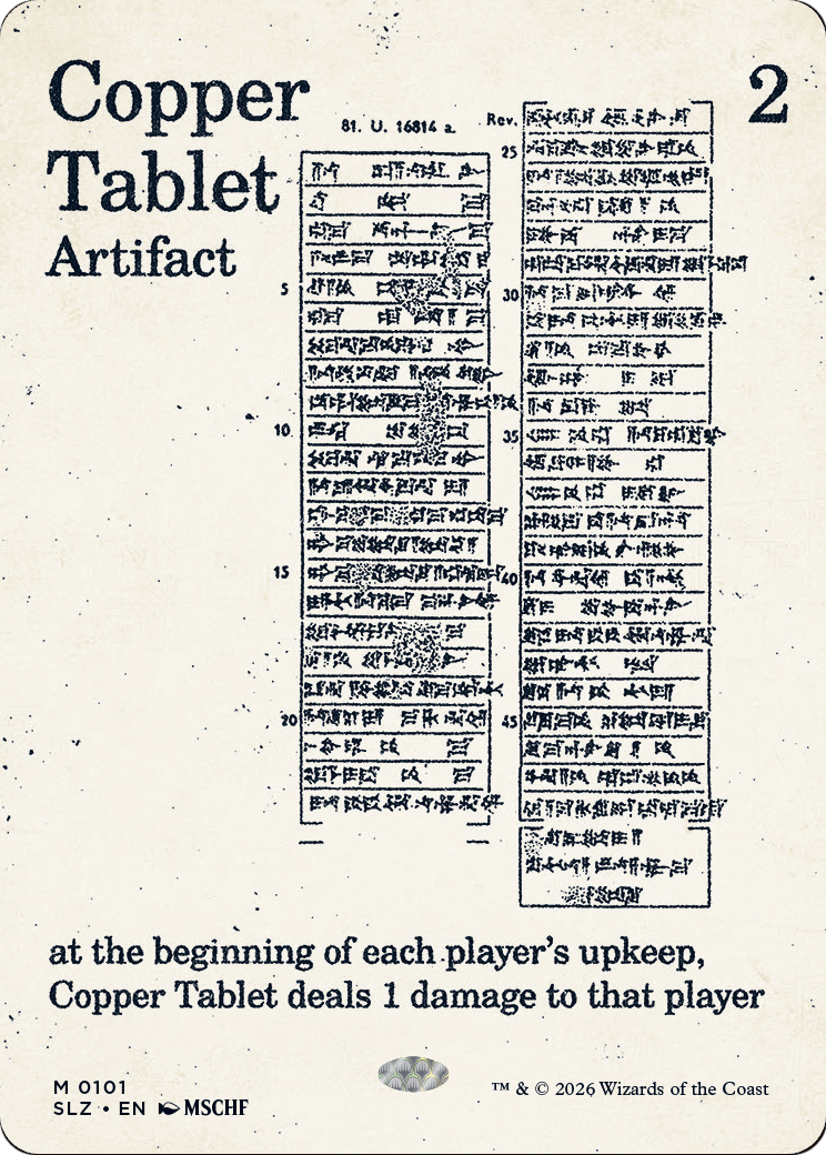 Copper Tablet (0101) [Secret Lair x MSCHF: The Zeta Set] | Total Play