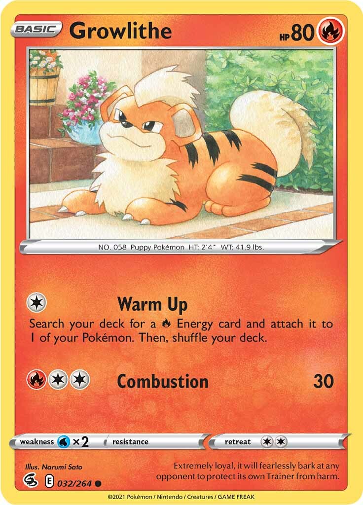 Growlithe (032/264) [Sword & Shield: Fusion Strike] | Total Play