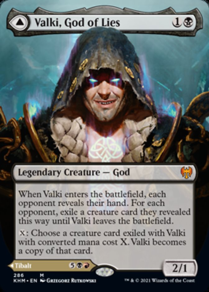 Valki, God of Lies // Tibalt, Cosmic Impostor (Borderless) [Kaldheim] | Total Play