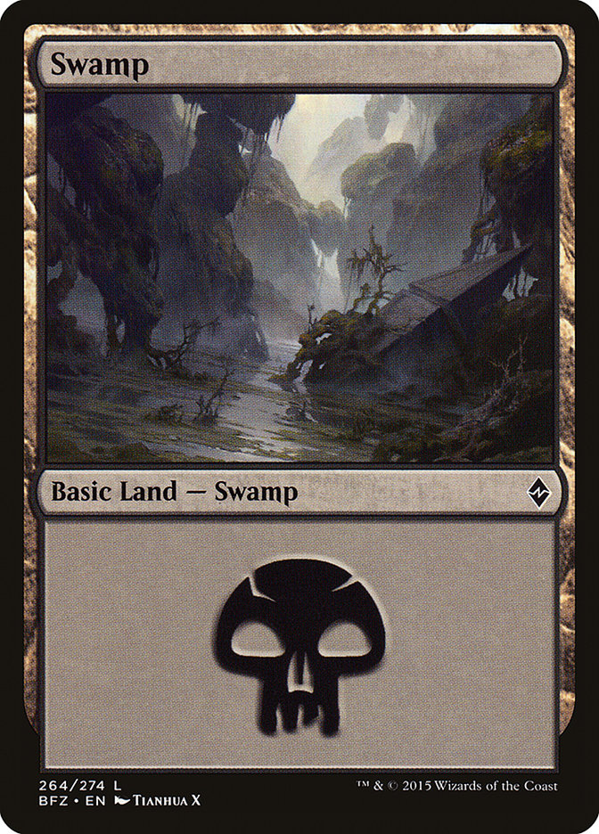 Swamp (264) [Battle for Zendikar] | Total Play