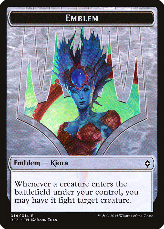 Kiora, Master of the Depths Emblem [Battle for Zendikar Tokens] | Total Play