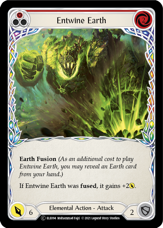 Entwine Earth (Red) [U-ELE094] (Tales of Aria Unlimited)  Unlimited Rainbow Foil | Total Play