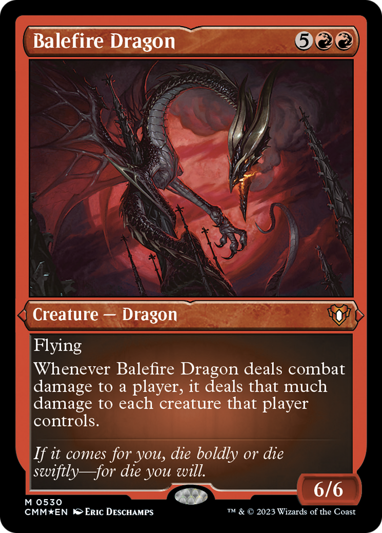 Balefire Dragon (Foil Etched) [Commander Masters] | Total Play