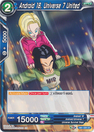 Android 18, Universe 7 United (DB1-029) [Dragon Brawl] | Total Play