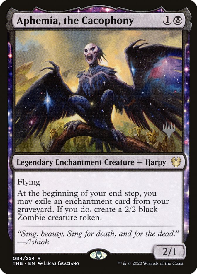 Aphemia, the Cacophony (Promo Pack) [Theros Beyond Death Promos] | Total Play