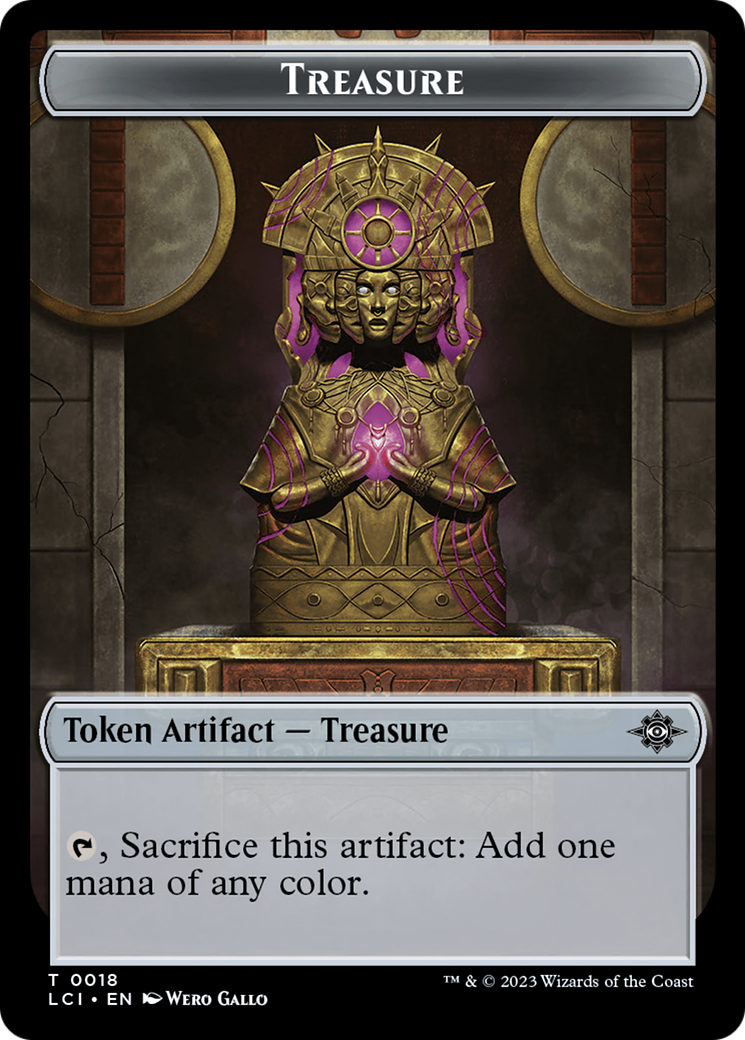 Treasure (0018) // Golem Double-Sided Token [The Lost Caverns of Ixalan Tokens] | Total Play