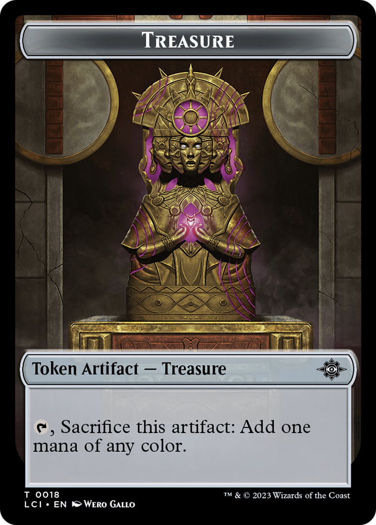Treasure (0018) // Merfolk Double-Sided Token [The Lost Caverns of Ixalan Tokens] | Total Play