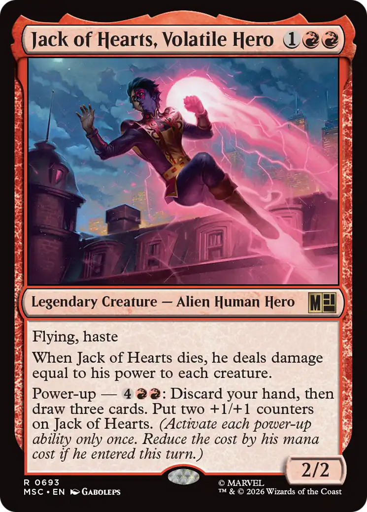 Jack of Hearts, Volatile Hero [Marvel Super Heroes Commander] | Total Play