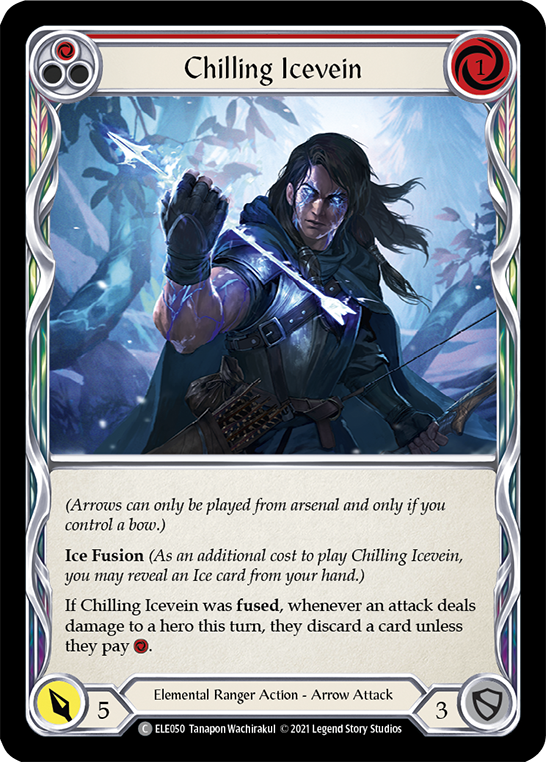 Chilling Icevein (Red) [ELE050] (Tales of Aria)  1st Edition Normal | Total Play