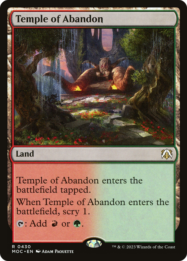 Temple of Abandon [March of the Machine Commander] | Total Play