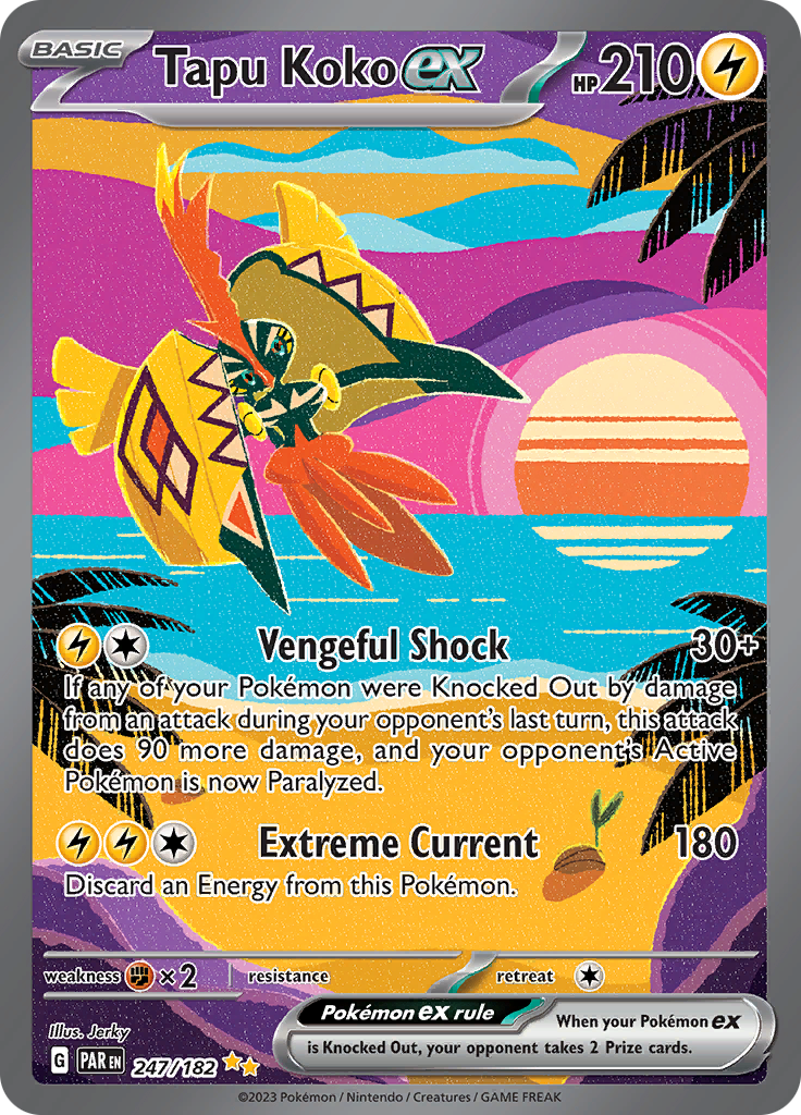 Tapu Koko ex (247/182) [Scarlet & Violet: Paradox Rift] | Total Play