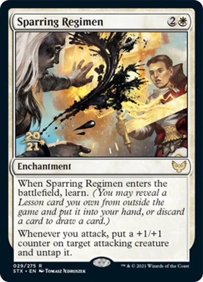 Sparring Regimen [Strixhaven: School of Mages Prerelease Promos] | Total Play
