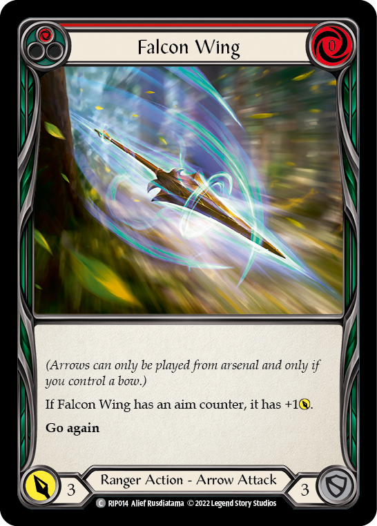Falcon Wing (Red) [RIP014] (Outsiders Riptide Blitz Deck) | Total Play