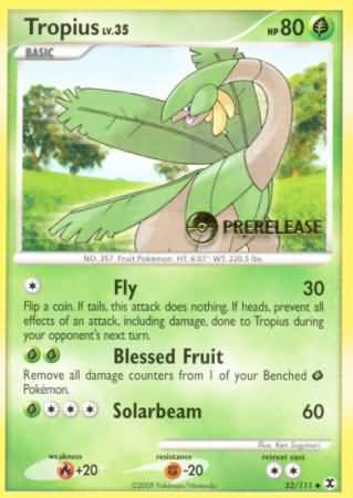 Tropius (52/111) (Prerelease Promo) [Nintendo: Black Star Promos] | Total Play