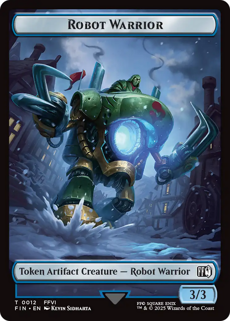 Hero (0006) // Robot Warrior (0012) Double-Sided Token [FINAL FANTASY Tokens] | Total Play