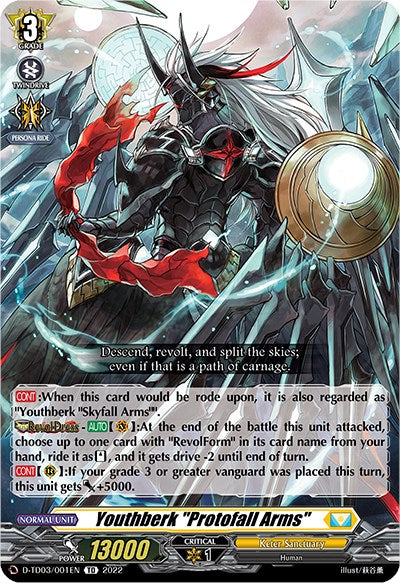 Youthberk "Protofall Arms" (D-TD03/001EN) [Raika Koshiba -Skyfall Executors-] | Total Play