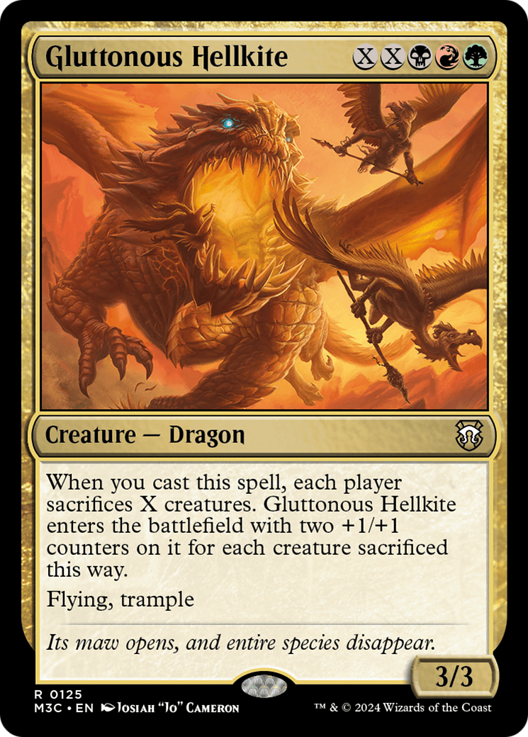 Gluttonous Hellkite [Modern Horizons 3 Commander] | Total Play