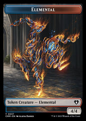 Treasure // Elemental (0037) Double-Sided Token [Commander Masters Tokens] | Total Play