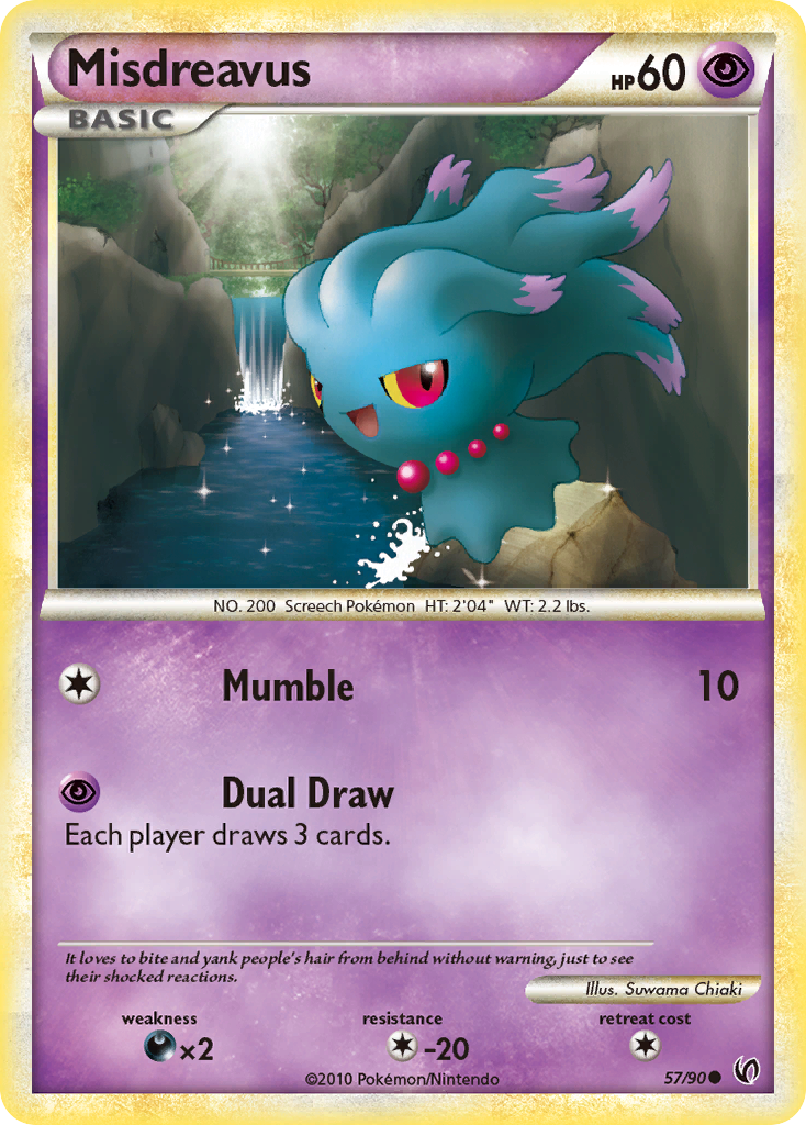 Misdreavus (57/90) [HeartGold & SoulSilver: Undaunted] | Total Play
