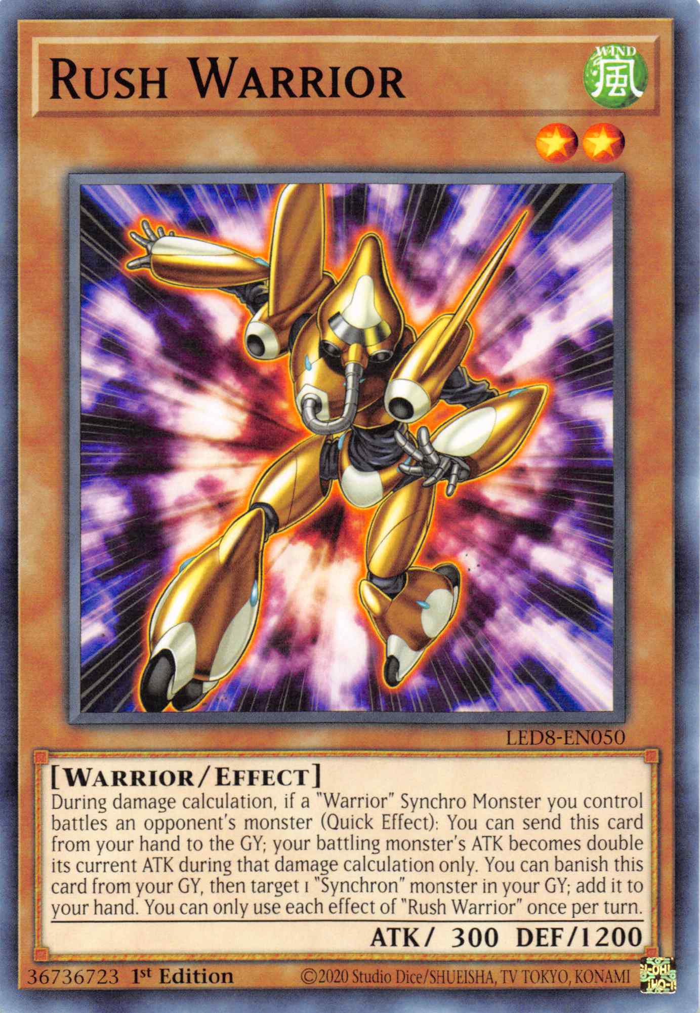 Rush Warrior [LED8-EN050] Common | Total Play