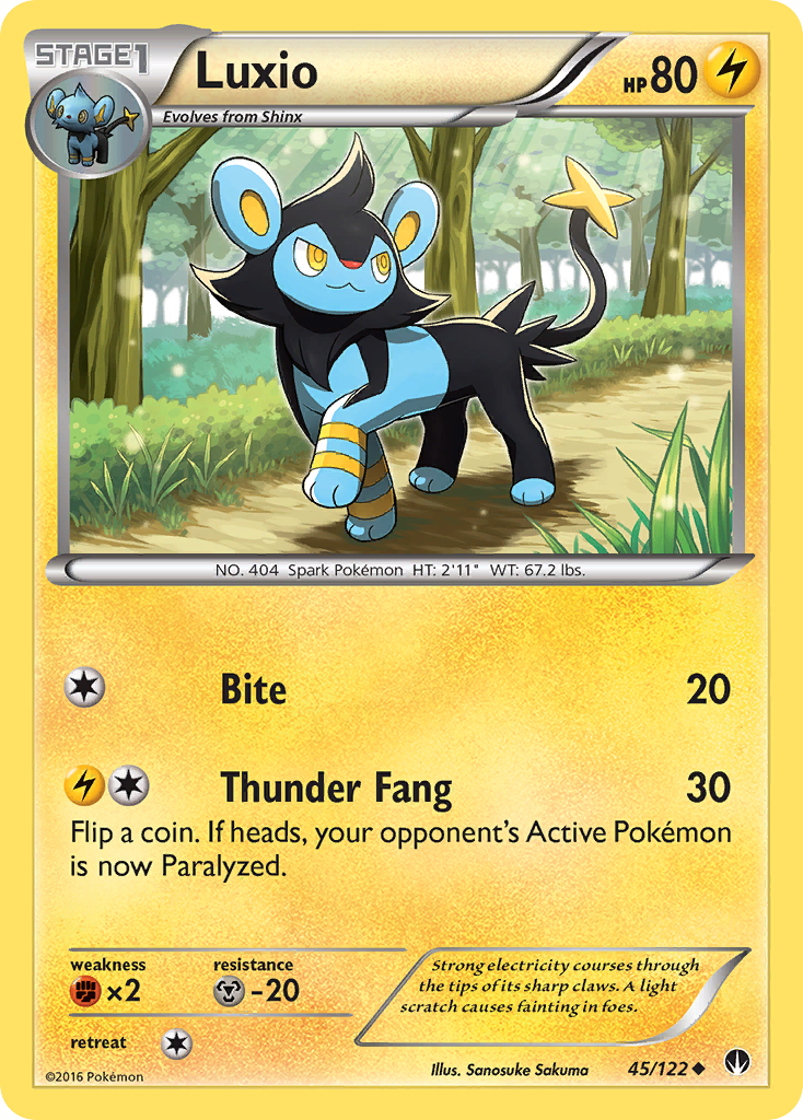 Luxio (45/122) [XY: BREAKpoint] | Total Play