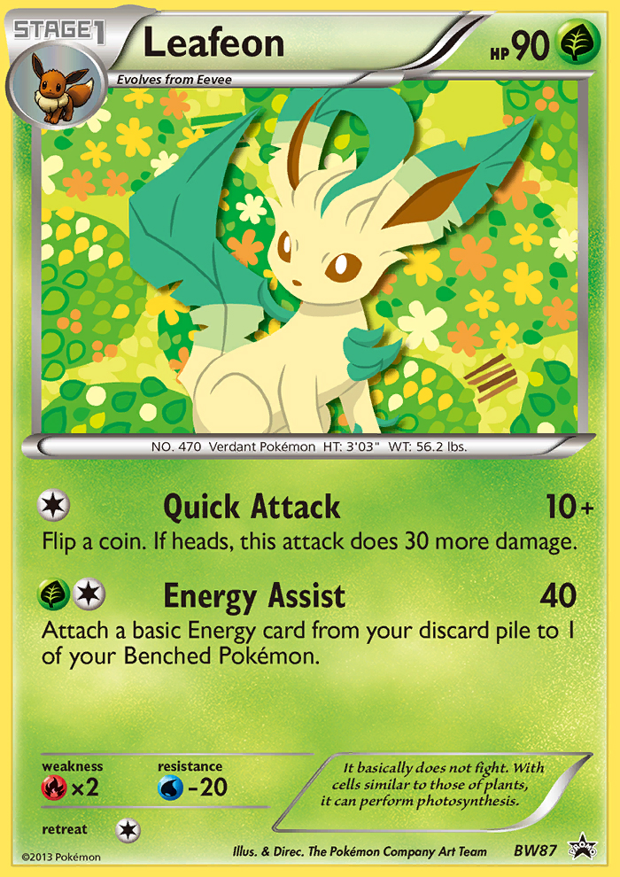 Leafeon (BW87) [Black & White: Black Star Promos] | Total Play