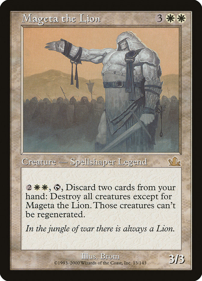 Mageta the Lion [Prophecy] | Total Play