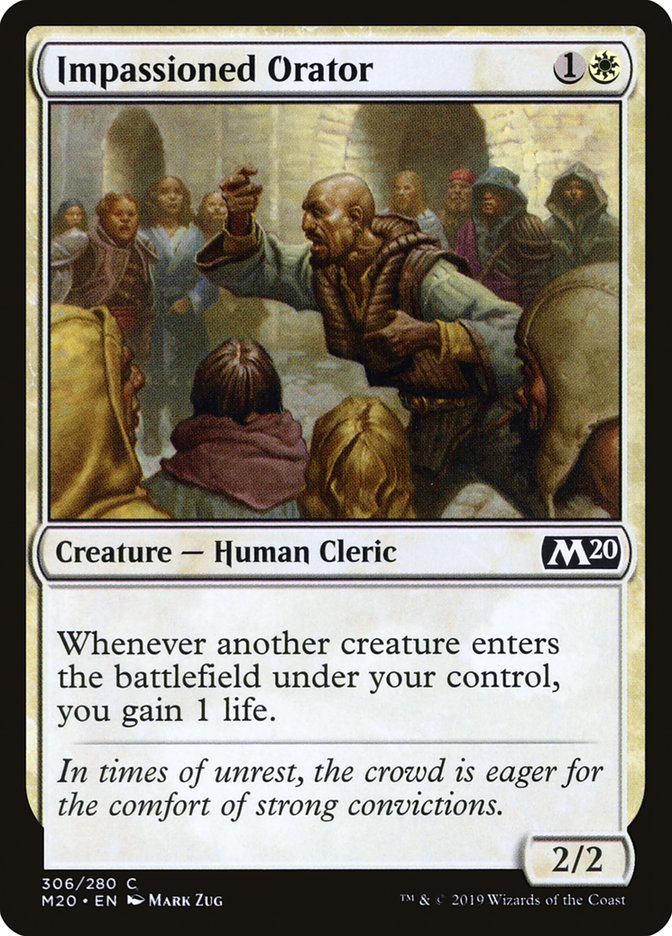 Impassioned Orator [Core Set 2020] | Total Play