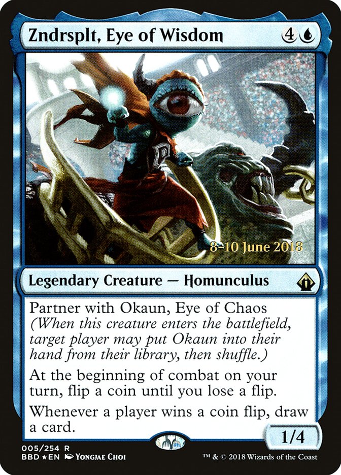Zndrsplt, Eye of Wisdom [Battlebond Prerelease Promos] | Total Play
