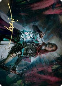 Tergrid, God of Fright Art Card (Gold-Stamped Signature) [Kaldheim Art Series] | Total Play