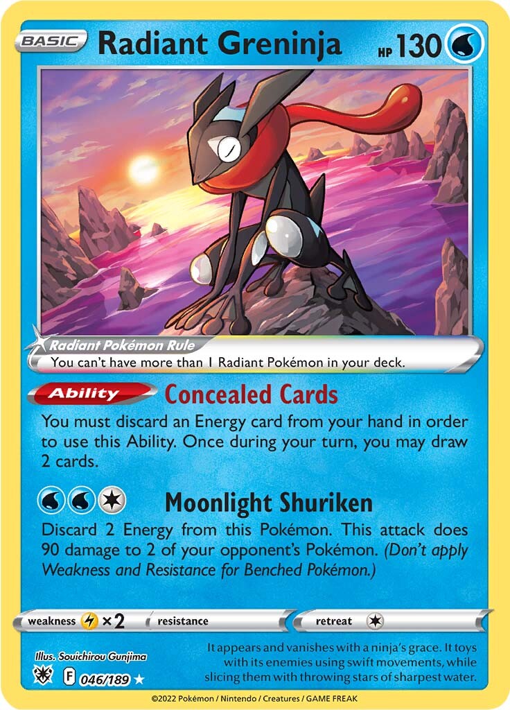 Radiant Greninja (046/189) [Sword & Shield: Astral Radiance] | Total Play
