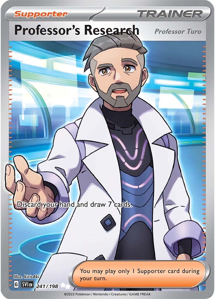 Professor's Research (Professor Turo) (241/198) [Scarlet & Violet: Base Set] | Total Play