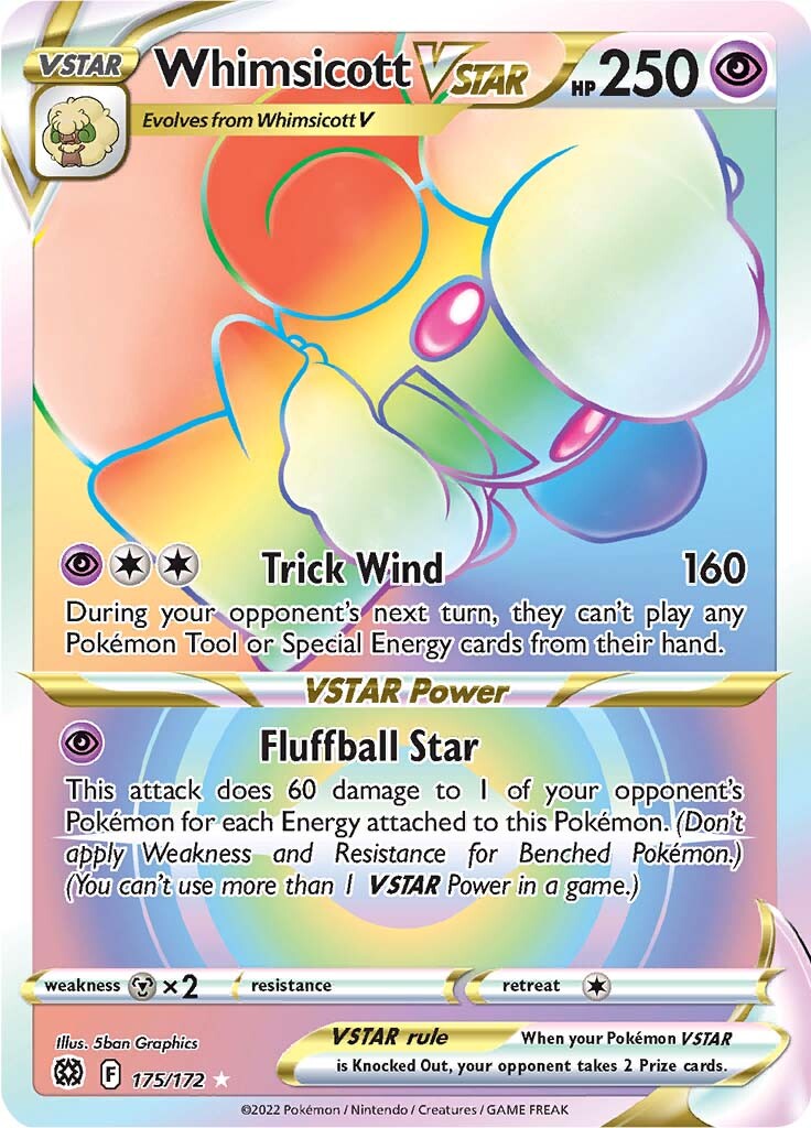 Whimsicott VSTAR (175/172) [Sword & Shield: Brilliant Stars] | Total Play