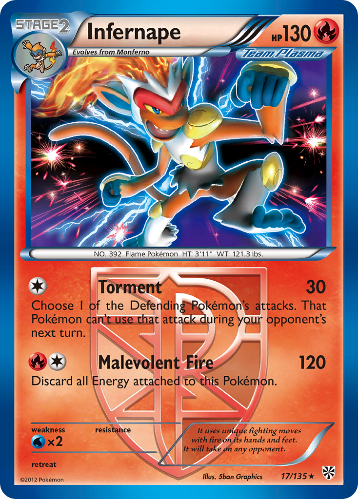 Infernape (17/135) [Black & White: Plasma Storm] | Total Play