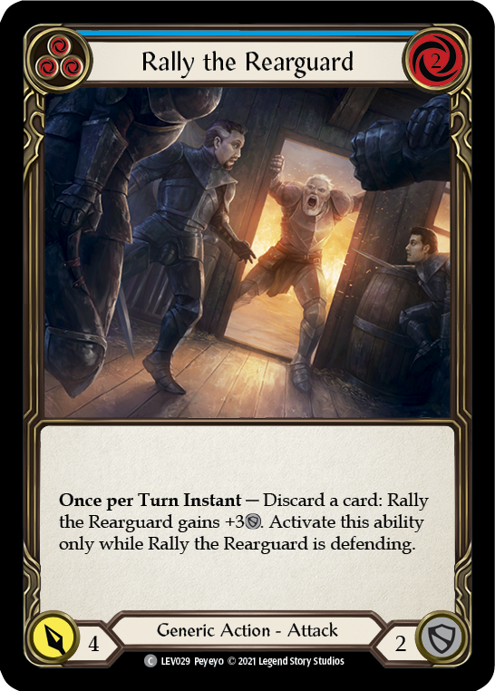 Rally the Rearguard (Blue) [LEV029] (Monarch Levia Blitz Deck) | Total Play