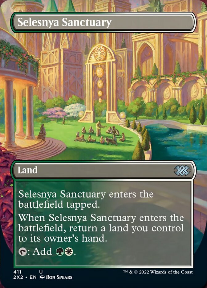 Selesnya Sanctuary (Borderless Alternate Art) [Double Masters 2022] | Total Play