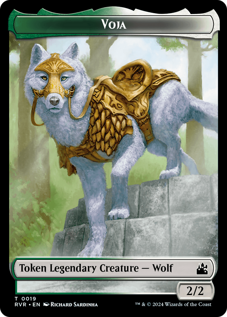 Spirit (0018) // Voja Double-Sided Token [Ravnica Remastered Tokens] | Total Play