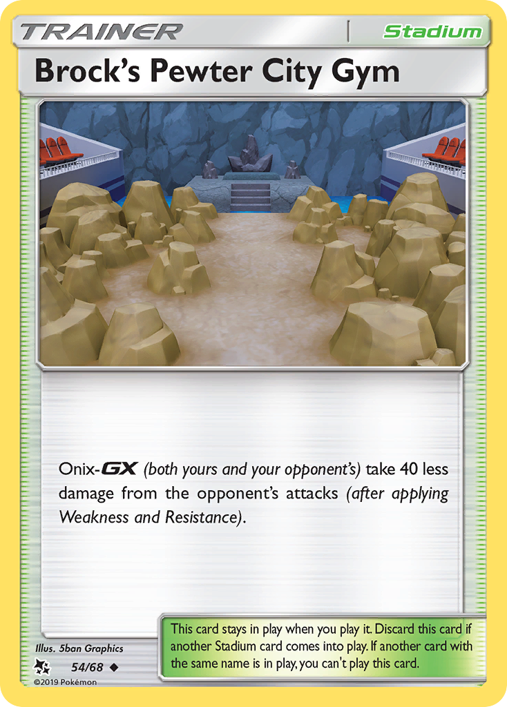 Brock's Pewter City Gym (54/68) [Sun & Moon: Hidden Fates] | Total Play