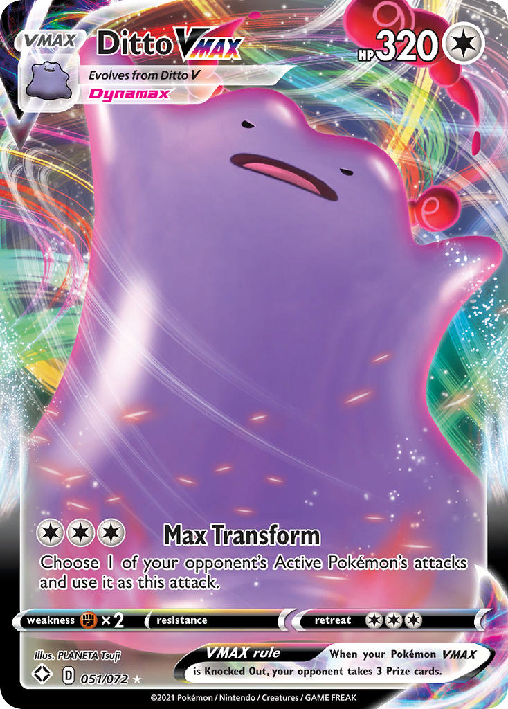 Ditto VMAX (051/072) [Sword & Shield: Shining Fates] | Total Play