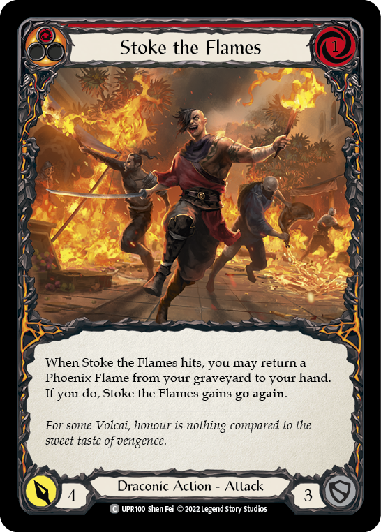 Stoke the Flames [UPR100] (Uprising)  Rainbow Foil | Total Play