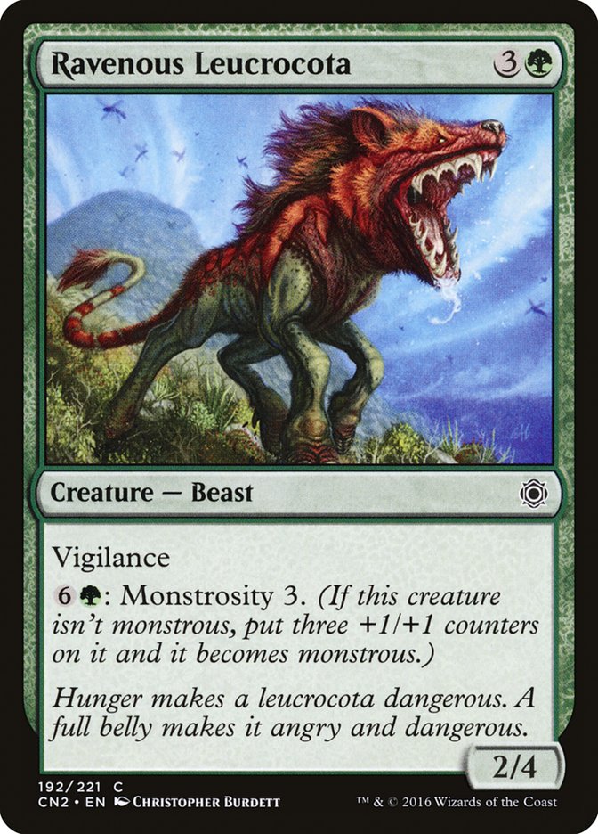Ravenous Leucrocota [Conspiracy: Take the Crown] | Total Play
