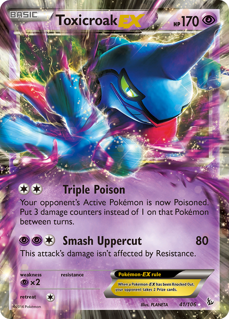 Toxicroak EX (41/106) [XY: Flashfire] | Total Play