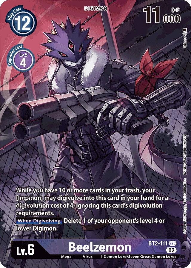 Beelzemon [BT2-111] (Alternate Art) [Starter Deck: Beelzemon Advanced Deck Set] | Total Play